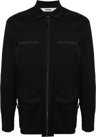 Rains Tomar ripstop shirt jacket - unisex - Elastane/Nylon - L - Black