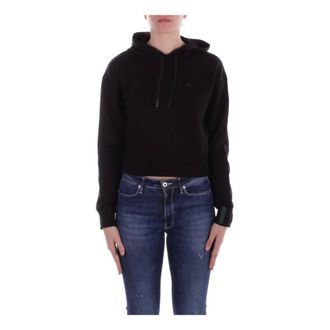 Lacoste Dames, Sweatshirts & Hoodies, Zwart, Maat: S Katoen