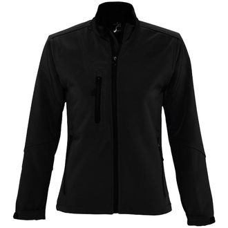 SOLS Dames/dames Roxy Soft Shell Jacket (ademend, winddicht en waterbestendig) (Zwart)