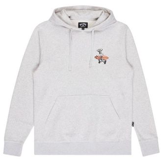 Billabong Foundation Pullover Hoodie f&uuml;r Herren | wei&szlig;/grau