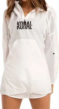 Koral Costal Tara Logo Jacket In White