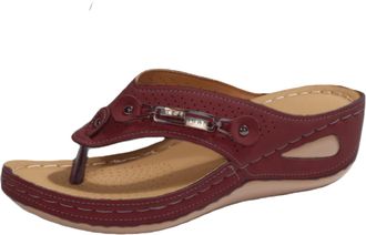 Generic Womens Sandals Dressy Comfortable Womens Flip Flops with Comfort Arch Support Fashion Summer Beach Travel Orthotic Walking Thong Sandals Slip on Plant