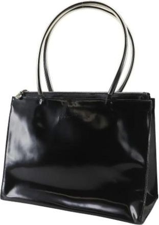 Ferragamo Pre-owned Tote Bags, female, Black, Size: ONE SIZE Pre-owned Leather Tote Bag