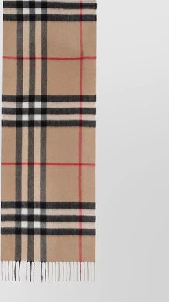 Burberry check motif cashmere scarf