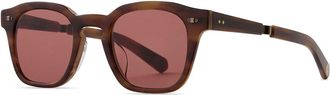 Garrett Leight ADONIS S MOTT-ATG/SFTAHR Mens Sunglasses Tortoiseshell Size 46