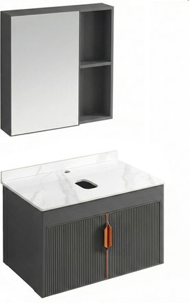 Rea Un Conjunto De Muebles De Ba&ntilde;o Con Encimera Rea Top Aa147 Modo 60cm Grey