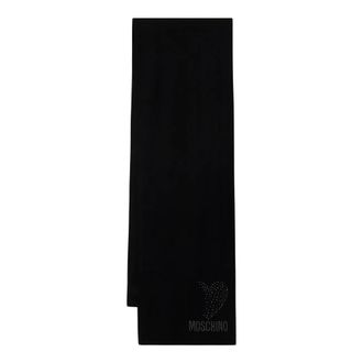 Moschino Wollen sjaal - Dames - Accessoires - Zwart - Maat: ONE Size Wol