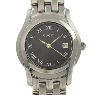 Gucci Pre-owned Vintage 5500L Polshorloge - Dames - Vintage Horloges - Zwart - ONE Size - Vintage