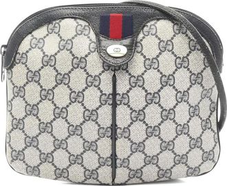 Gucci 00s monogram-pattern shoulder bag - Grey
