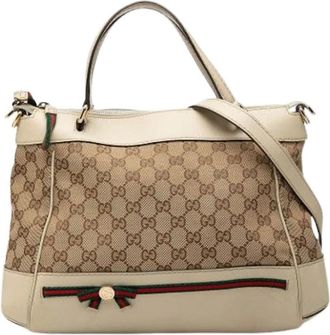 Gucci Pre-owned Tela borse-gucci - - Pre-owned - Donna - Beige - ONE SIZE