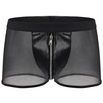 Generic Mens Hammock Pouch Boxer Briefs Lingerie Jock Strap Bulge Enhancer Athletic Supporters Underwear for Men Zip Up Workout Male Comfort Underwear Briefs 