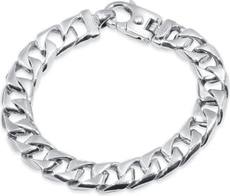 Pompeii3 Mens Curb Link 14k Gold (85gram) or Platinum (132gram) 12mm Bracelet 8.5