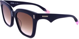 Missoni Womens 53mm Blue Sunglasses MIS0206-G-S-PJP-53