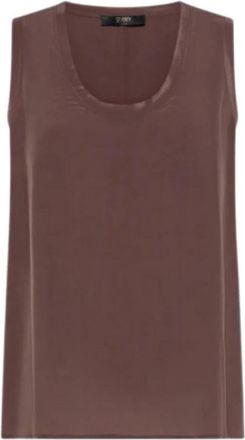 Seventy Mouwloze Top - Dames - Tops zonder mouwen - Bruin - S - Tops