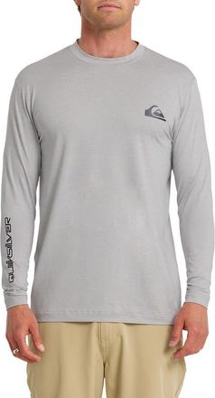 Quiksilver Everyday Surf Long Sleeve Performance Rashguard in Light Grey Heather at Nordstrom, Size X-Large