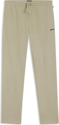 BOSS Embroidered-logo pyjama bottoms in a cotton blend