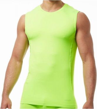 Papi Mens Sport Muscle Tank Top Shirt In Green
