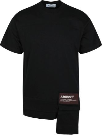 AMBUSH Mens Waist Pocket T-Shirt In Black
