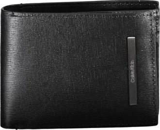 Calvin Klein Stijlvolle RFID-Beveiligde Bi-Fold Portemonnee - Heren - Portefeuilles - Zwart - ONE Size - Accessoires
