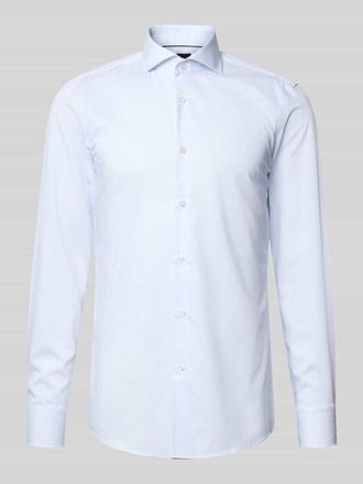 HUGO BOSS Slim Fit Businesshemd aus reiner Baumwolle Modell H-HANK-SP-B1 in Bleu, Gr&ouml;&szlig;e 38