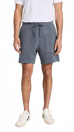 SAVE KHAKI UNITED Organic Heather Fleece Utility Short In Wave