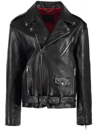 【美品】GUCCIシングルライダース　40 ブラック 30004024160-1.jpg