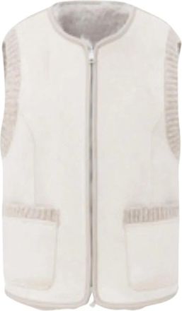 Urban Code Chaleco Ecopiel Reversible - Dames - Bodywarmers - Beige - M - Jassen