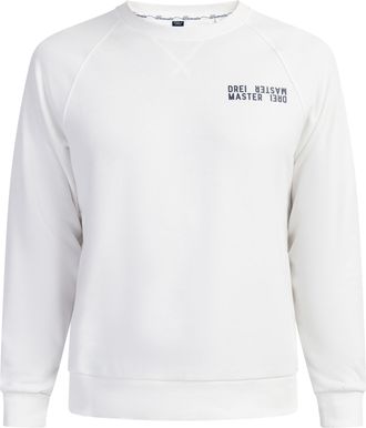 Dreimaster Dreimaster Sweatshirt met ronde hals bridgeport Heren wit