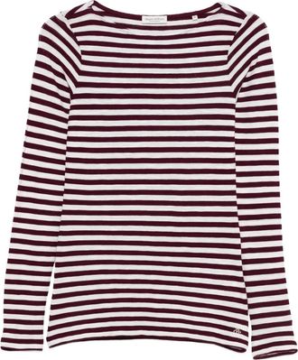 Marc O'Polo striped long-sleeve T-shirt - women - Cotton - M - White