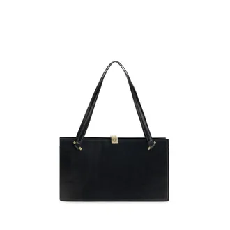 Versace Black Calf Leather Bos Taurus Shoulder Womens Bag