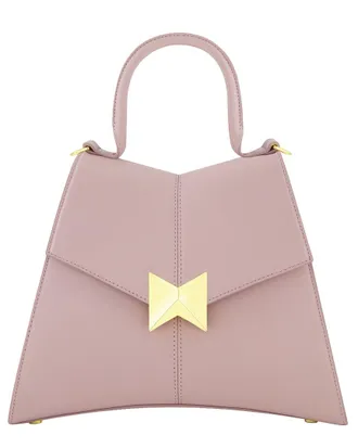 Mac Duggal Medium Angular Leather Handbag