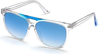 Web Eyewear Transparent Plastic Sunglasses