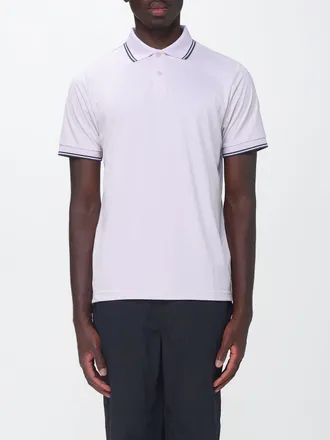 Save The Duck Polo in jersey a maniche corte con logo a contrasto