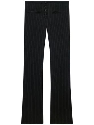 Courr&egrave;ges tailored pinstripe trousers - Black