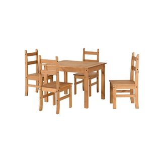 Seconique CORONA BUDGET DINING SET - DISTRESSED WAXED PINE - SECONIQUE | TJ Hughes