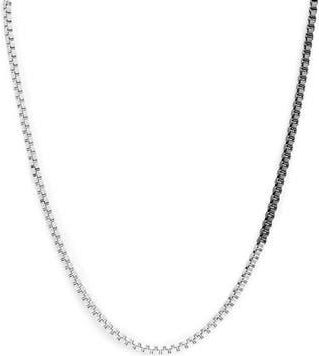 AllSaints Box Chain Toggle Necklace in Two Tone at Nordstrom Rack