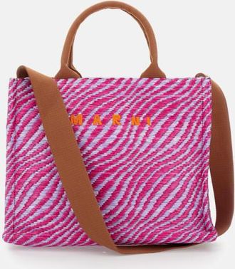 Marni Pink Logo Small Tote