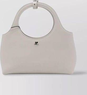 Courr&egrave;ges tr&egrave;s courr&egrave;ges calf leather shoulder bag