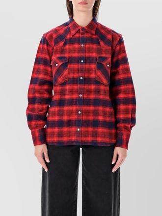 Fortela checked cotton shirt jacket