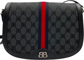 Gucci Pre-owned Cross Body Bags, female, Black, Size: ONE SIZE Pre-owned Vintage Shoulder Bag