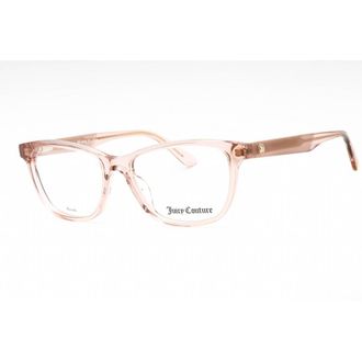 Juicy Couture Ladies Pink Rectangular Eyeglass Frames JU187