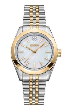 DKNY Nolita Midi Bracelet Watch, 32mm in White Mop at Nordstrom