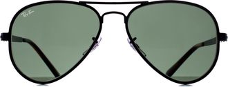 Ray-Ban Aviator Unisex Black Green RB3925 Max Metal - One Size