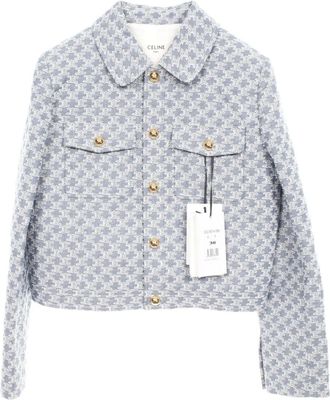 Celine Giacca con motivo Triomphe 2020 - Blu