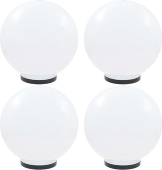 vidaXL Vidaxl - L&aacute;mparas De Bola Led 4 Unidades Esf&eacute;ricas Pmma 40 Cm