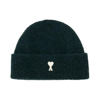 Ami Accessoires, unisex, Groen, ONE Size, Wol, De Coeur Beanie