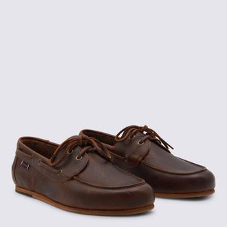Sebago Mens Flat Shoes Brown _le