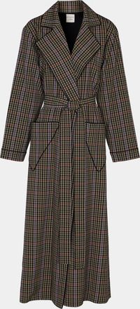 Emilia Wickstead Womens Georgette Houndstooth Robe