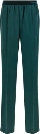 Tom Ford Stretch Silk Satin PJ Pants - Dames - Straight fit broeken - Groen - S - Satijn - Broeken