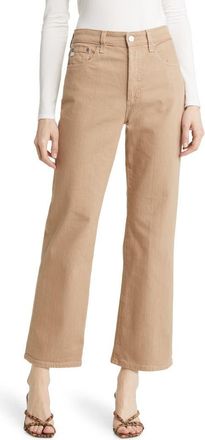 AG - Adriano Goldschmied Kinsley High Waist Wide Leg Jeans in Almond Biscotti at Nordstrom Rack, Size 24
